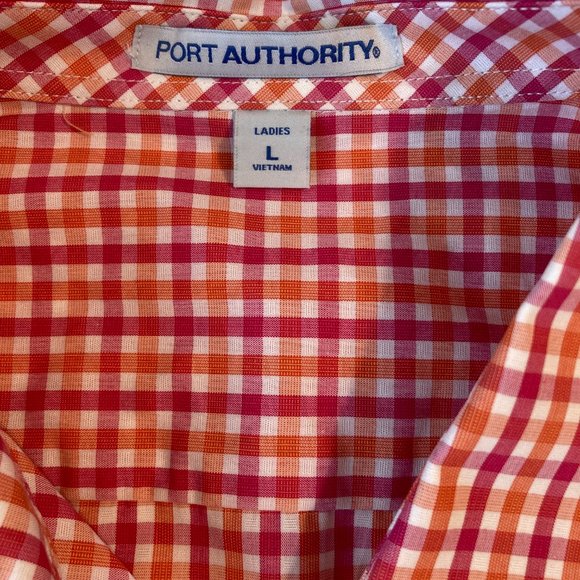 GINGHAM pattern long sleeve blouse - Picture 4 of 4